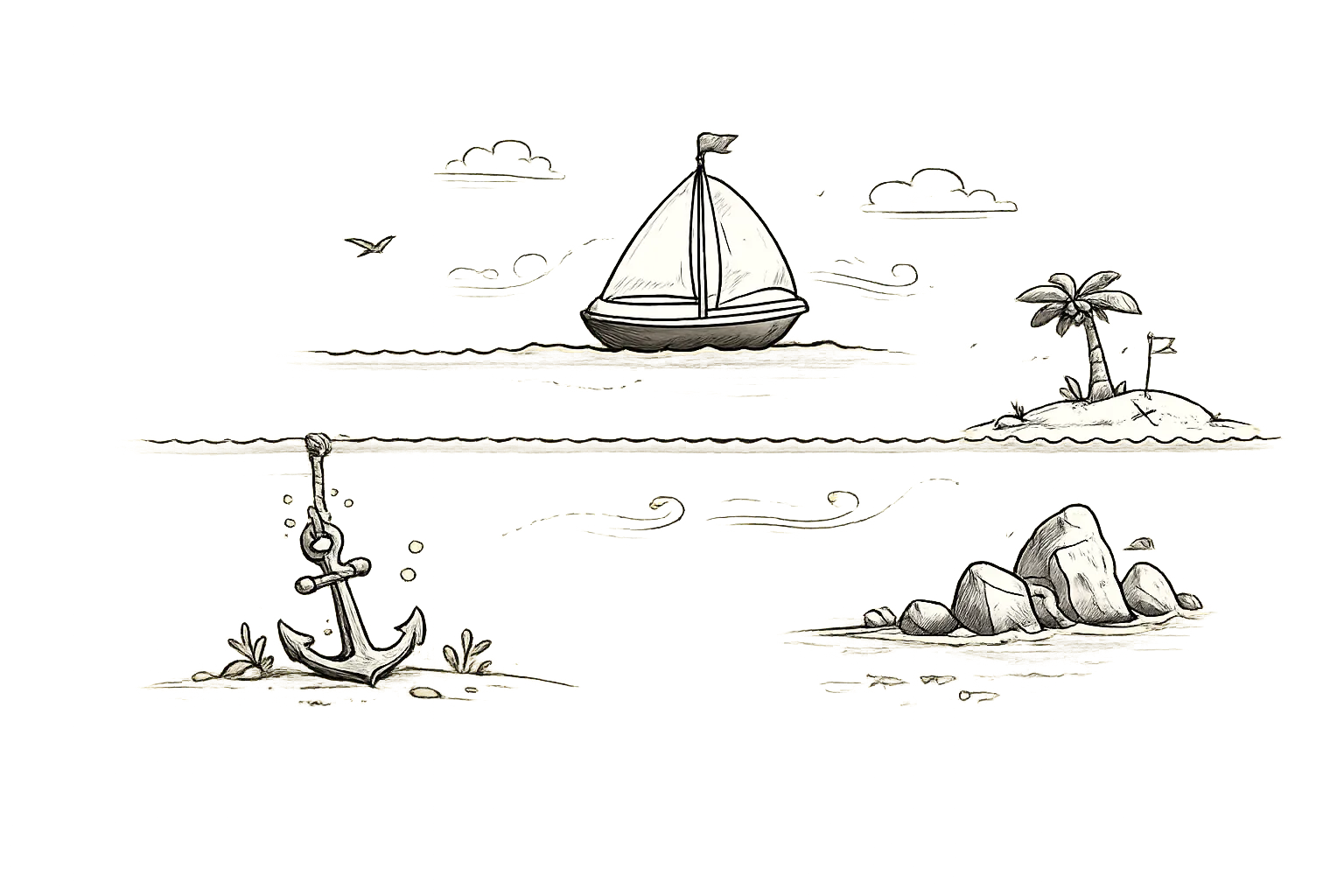 Sailboat retrospective template preview